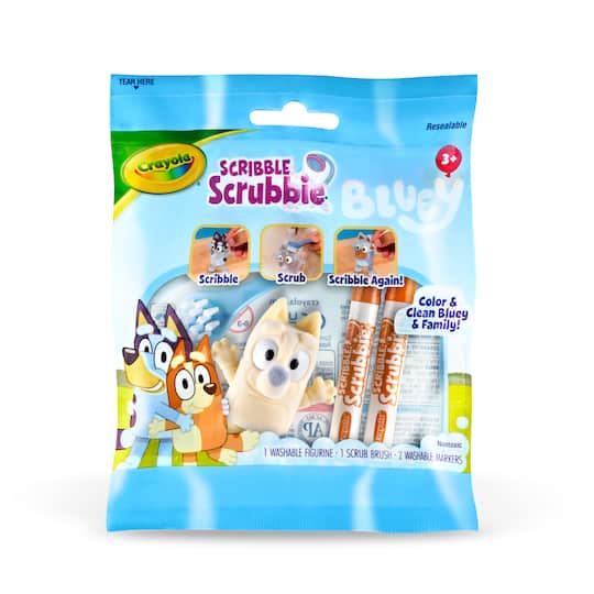 Assorted Crayola® Bluey Scribble Scrubbie®, 1pc.